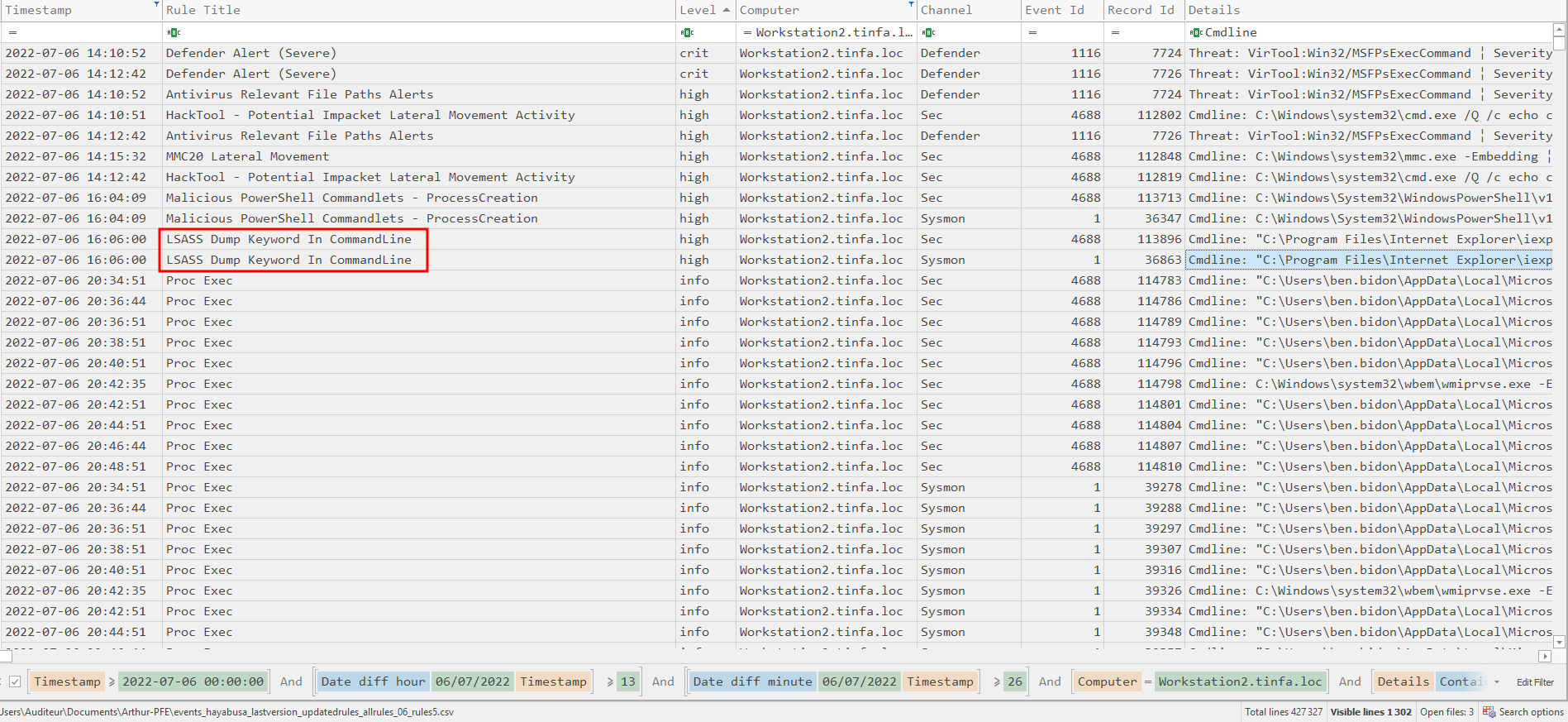 dump LSASS